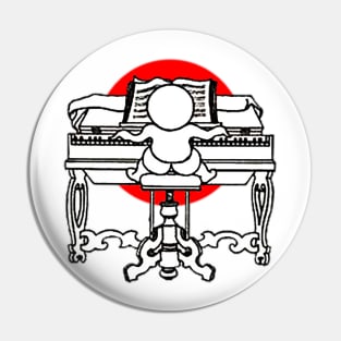 pianist boy Pin