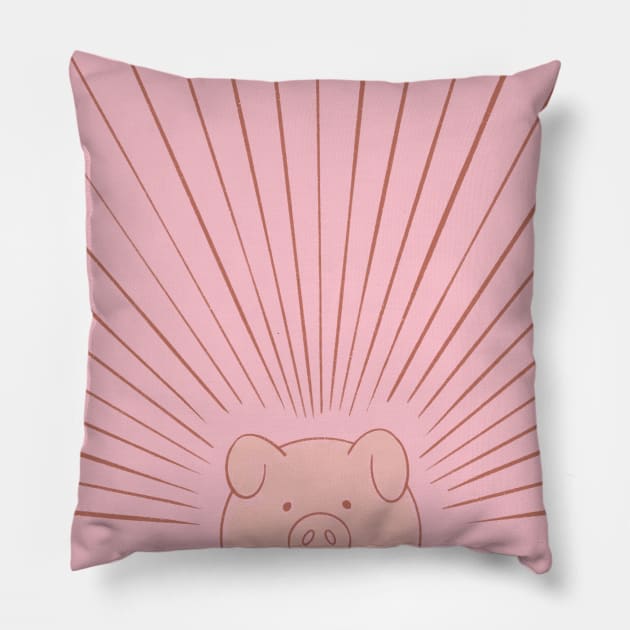 Good Morning Son - Piggy Pillow by Chewbarber