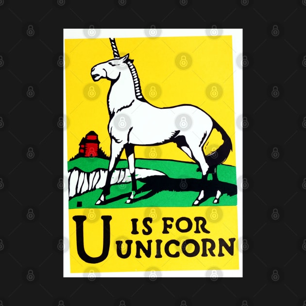 U is for Unicorn by CozyCanvas