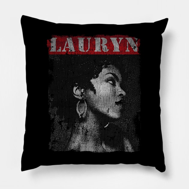 TEXTURE ART - Lauryn Hill Queen Pillow by ZiziVintage