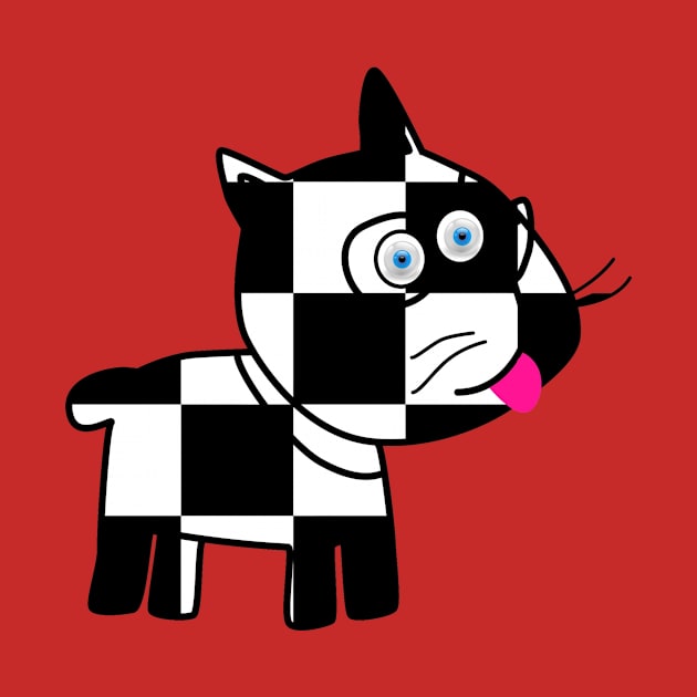 Checkered Doggie by cameradog
