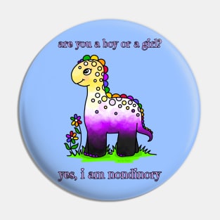 Yes, I'm nondinory! Pin