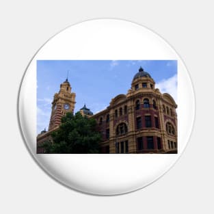 Timeless Elegance of Flinders Street Station Clock Tower Pin