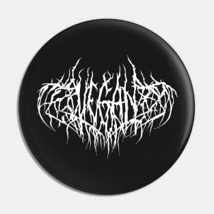 Vegan Black Metal Logo! Pin