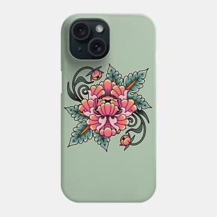 Sunset Peony Phone Case