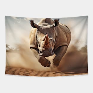 Rhinoceros Animal Nature Majestic Wild Tapestry