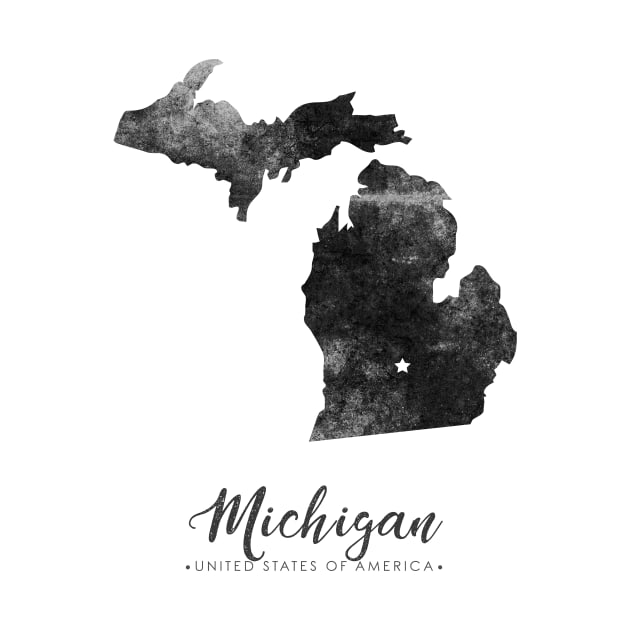 Michigan state map by StudioGrafiikka