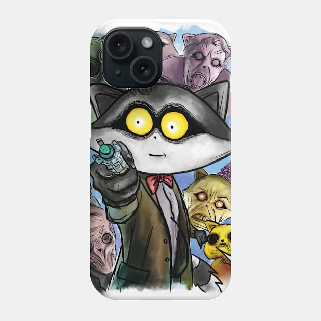 Dr. Who theme - RaccoonMadness.com Board Game Phone Case by RaccoonMadness