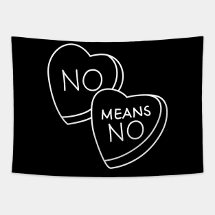 No means no lineart Tapestry