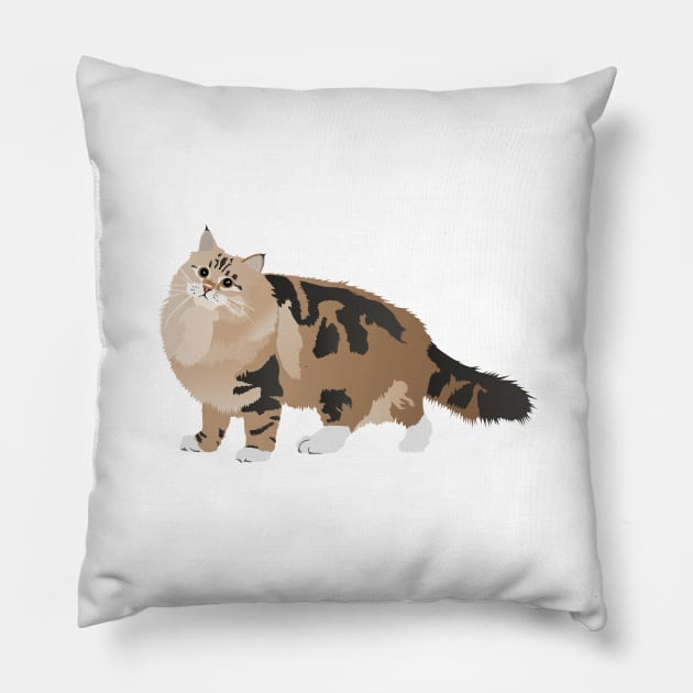 Norwegian Forest Cat Pillow by NorseTech