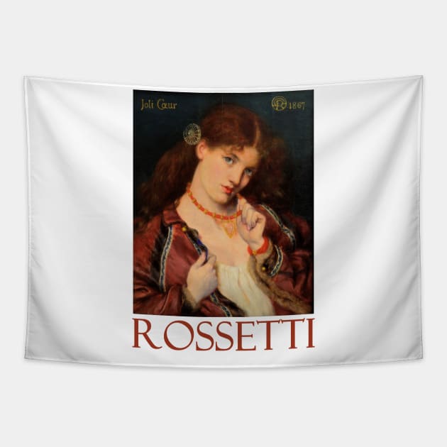 Joli Coeur (1867) by Dante Gabriel Rossetti Tapestry by Naves