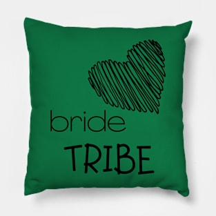 Bride Tribe Bride Bachelorette Party Shirts Bridal T-Shirt Wedding Tshirt Pillow