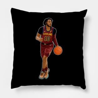 Darius Garland #10 With The Ball Pillow