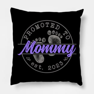 Promoted to Mom (sunset purple) - Mothers Day 2023 Pillow