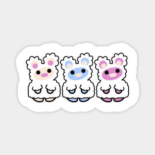 Three Chibis (Sheepish) Magnet