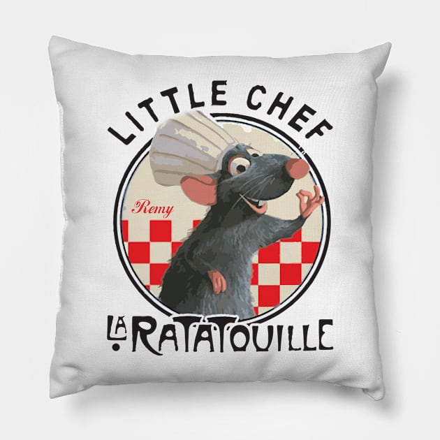 Ratatouille Tribute - Ratatouille Little Chef Kitchen - Epcot Remy Haunted Mansion - Pixar Rat Lion King Wall e - Up - ratatouille - Pirates Of The Caribbean - ratatouille -Tangled Pillow by TributeDesigns