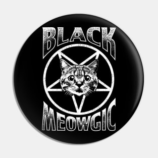 Black meowgic Pin