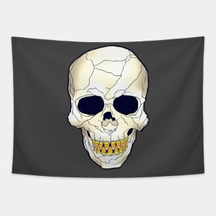 Candy Corn Skull Tapestry