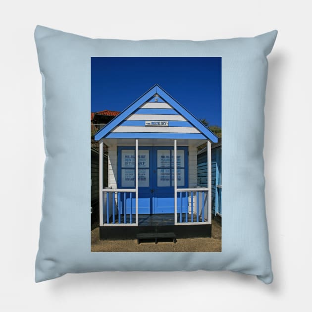 Mr Blue Sky Pillow by RedHillDigital