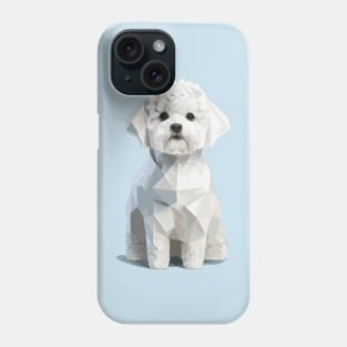 Geometric Bichon Frise Phone Case