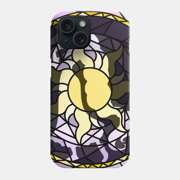 Rapunzel Stained Glass Window Phone Case by TJ Morningstar