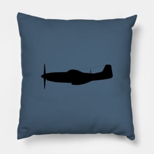 North American P-51 Mustang - Classic Fighter Plane Pillow