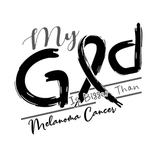 Melanoma Cancer Awareness My God Is Stronger - In This Family No One Fights Alone T-Shirt