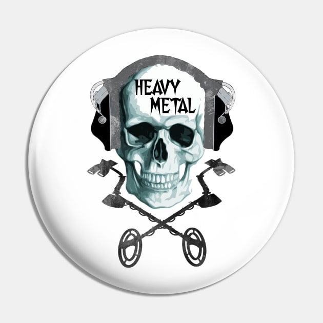 Treasure Hunter - Heavy Metal Pin by The Blue Box