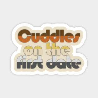 Bear Pride Stripe "Cuddles On The First Date" Light Magnet