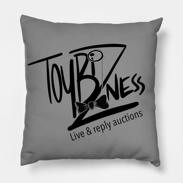 Toybizness Black Logo Pillow by ToyBizness