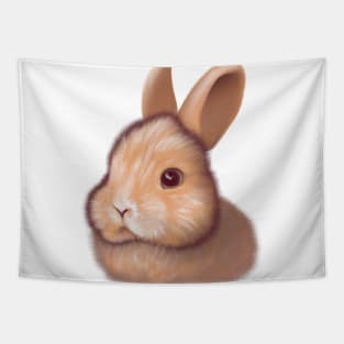 Cute Rabbit Drawing Tapestry