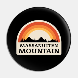 Massanutten Mountain Retro Pin