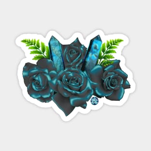 Labradorite & Roses Magnet