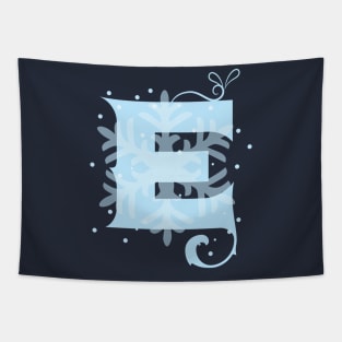 Winter Letter E Tapestry