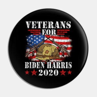 Military Veterans For Biden Harris 2020 Pin