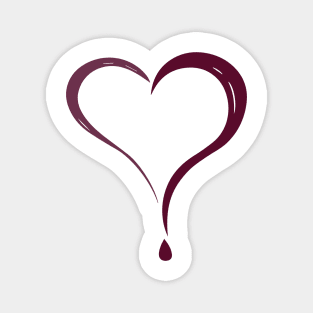 Heart shaped question Magnet