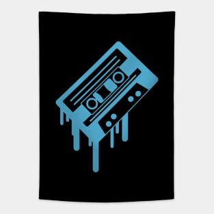 Vintage Retro Melted Cassette Tape Tapestry