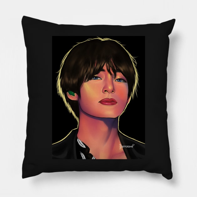 BTS V Pillow by dafforene