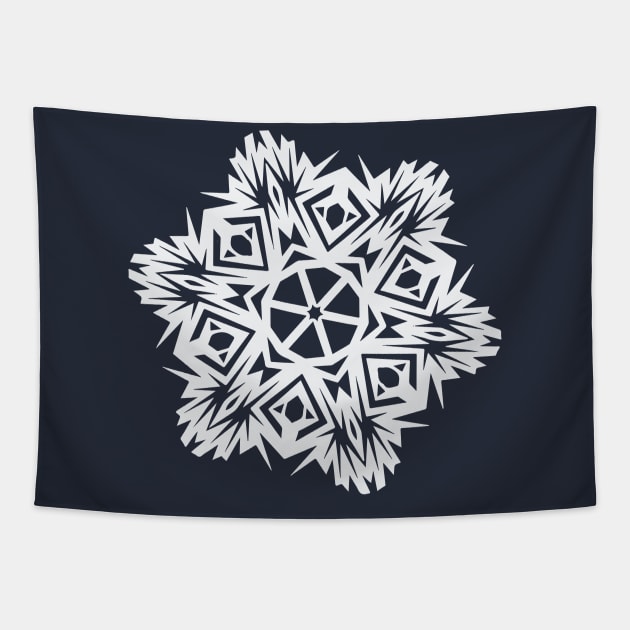 Paper Snowflake design no. 3 Tapestry by Eugene and Jonnie Tee's