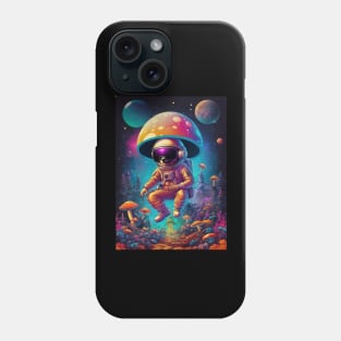 Techno Astronaut T-Shirt - Techno Organism - Catsondrugs.com - Techno, rave, edm, festival, techno, trippy, music, 90s rave, psychedelic, party, trance, rave music, rave krispies, rave flyer Phone Case