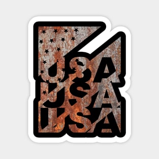 USA Rustic, USA Flag, Patriotic, Patriot, Proudly American, Magnet