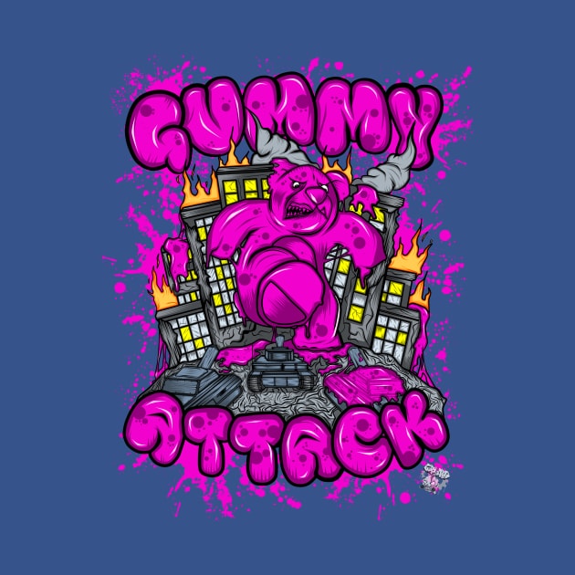 Attack of the Gummybear Pink by GeryArts