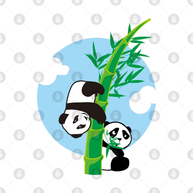 Panda and Bamboo2 by Jack Wolfie Gallery