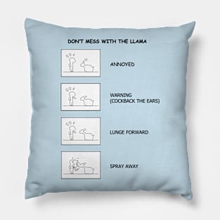 Llama Warning Pillow