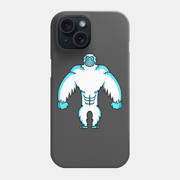 Abdominable Snowman Phone Case by Pinkazoid