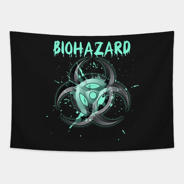 organic biohazard Tapestry by hottehue