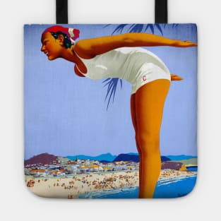 Vintage Travel Poster Coolangatta Australia Tote