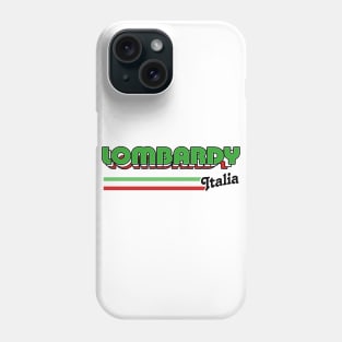 Lombardy / Italian Region Typography Design Phone Case