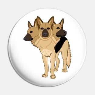 German Shepherd Cerberus Pin