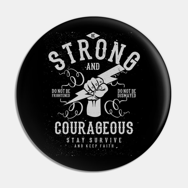 Strong And Courageous Military Workout Courage Strength Pin by MrWatanabe